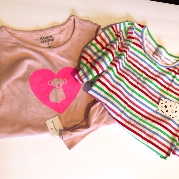 Harper Canyon Girls Pink Tops Koala Bundle 4 - Picture 1 of 11
